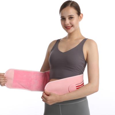 China Electric Vibrating Far Infrared Waist Massage Belt Heating Massager Comfortable Breathable Physiotherapy Support Belt for sale