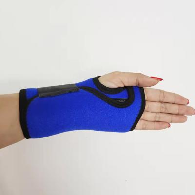 China Custom Adjustable Weightlifting Wrist Support Thumb and Wrist Compression Brace Wraps Wrist Band with Splint for sale