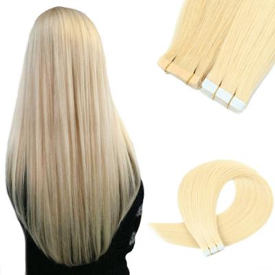 China Silky Straight Wave Curly Straight Tape In Hair Extensions For African American Woman100% Virgin Remy Hair Natural Color 16-2inch for sale