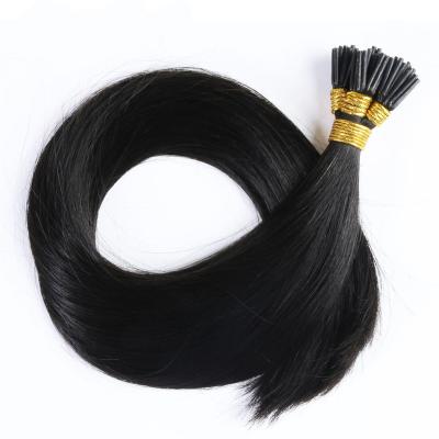 China Wholesale Soft Smooth Thick Shedding Brazilian Remy Unprocessed Virgin Human Hair Raw Barely Stick I Tip Hair Extension for sale