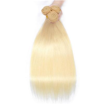 China ALL #613 Blonde Color Hair Bundles Brazilian Hair Tangle Free 8-30 Inch Remy Hair Weft Bundles for sale