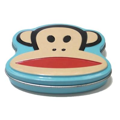 China Food Reasonably Priced Little Monkey Shape Tin Box Cartoon Gift Tin Box Candy Tin Box for sale