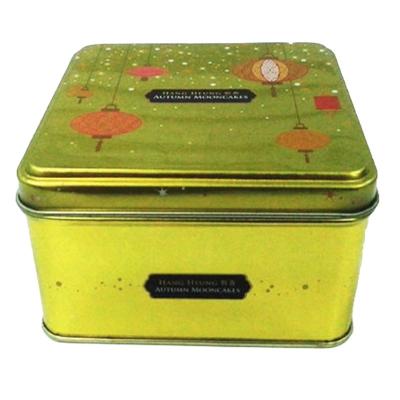 China Wholesale Custom Square Food Metal Tea Packing Box Gift Collection Storage Snacks Candy Metal Box for sale