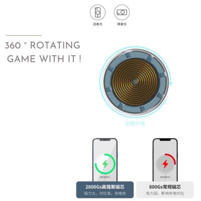 China Car Use 2020 Round Shape High Quality Standard Qi Wireless Phone Charger 15w Magnetic Fast Phone Charging for sale