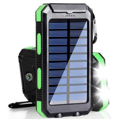 China Slim Portable Waterproof Powerbanks 20000 mAh High Capacity 20000mAh Solar Charger Power Bank for sale