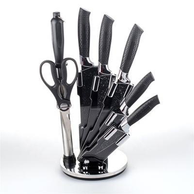 China Sustainable Hot Sale Stainless Steel Kitchen Knife Set With Acrylic Holder for sale