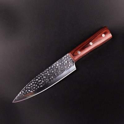 China Viable Wholesale Cheap Wooden Knife Butcher Knife Handle Stainless Steel Multifunctional Knife for sale