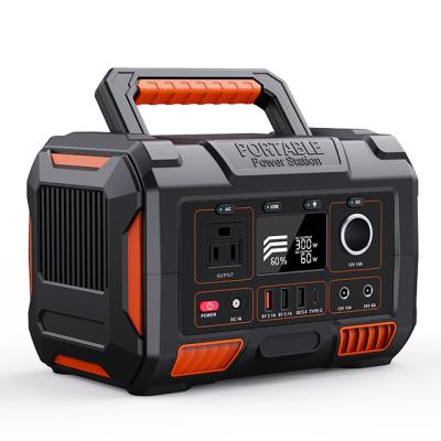 China 300W Wireless Power Station Solar Power System Charging Portable Solar Home Generator For Outdoor, Emergency And Camping Use 220V AC Safe Power. for sale