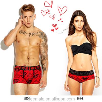 China Zhongshan Antibacterial Fashion New Design Couple Breathable Underwear And Women Cotton Underwear Panties for sale