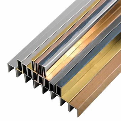 China Factory Wholesale Modern Stainless Steel Channel Door Frame Chrome Ceramic Tile Corner Trim for sale