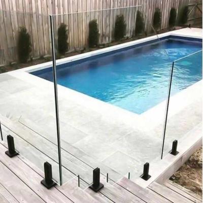 China Modern Railing Balcony Rail Stair Bath Pool Fence Stainless Steel Glass Spit for sale