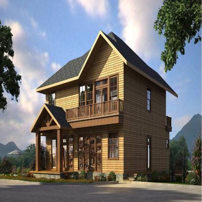 China Prefab log cabin living wooden house garden parking lot log cabin for sale for sale