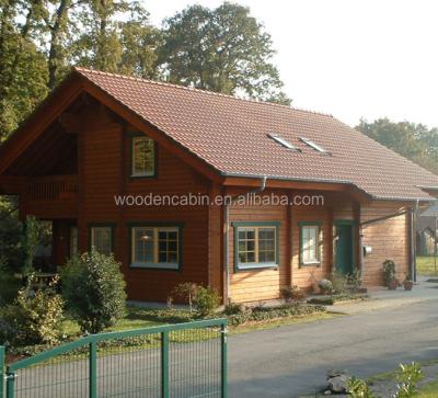 China Large Design Parking Lot Wooden House Prefab Cottage Living Wooden House for sale