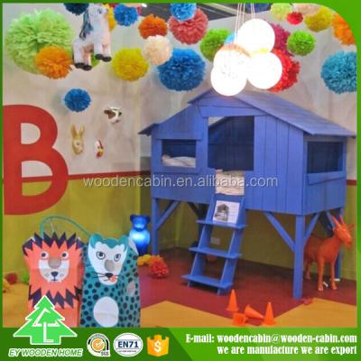 China New Product Low Price Easily Assembled Wooden Child Play House For Promotion for sale