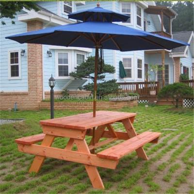 China Waterproof Wooden Folding Portable Picnic Table with 4 Seats for sale