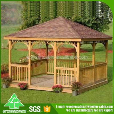 China Modern design gazebo / 4x4 wood solar gazebo tent with factory price for sale