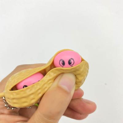 China Funny Educational Toy Spot Squeezed Soybean Peanuts Pinch To Relieve Pressure Creative Small Toys Squeeze Bean for sale