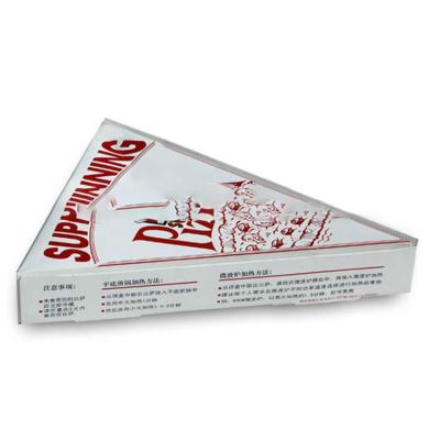 China Disposable Factory Wholesale Custom Printed Corrugated Triangle Paper Pizza Packaging Box for sale