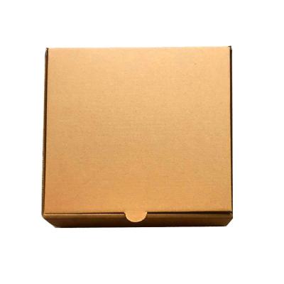 China Biodegradable Corrugated Biodegradable Kraft Paper No Printing 12 Inch Pizza Box for sale