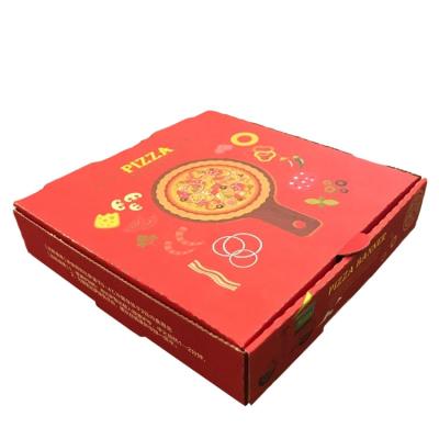 China Offset printing pizza packaging delivery box printed food paper box for pizza for sale