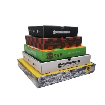 China Recyclable Wholesale Cardboard Cardboard Pizza Take Out Box For Fast Food for sale