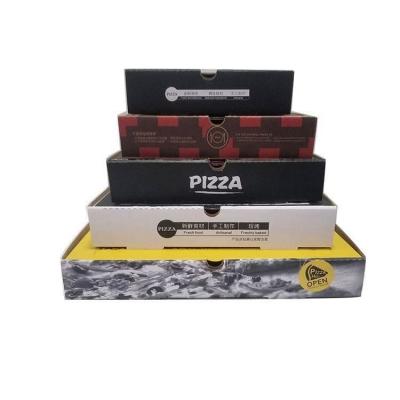 China Various Size Recyclable Corrugated Paper Pizza Packaging Box With Custom Logo for sale