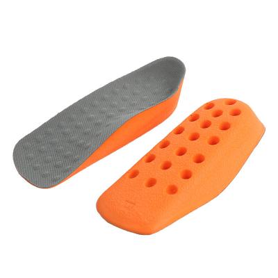 China PU Leather Height Increasing Shoe Boots Inserts Half Size Cushioning Height Increaser Sports Shoe Increasing Insoles for sale