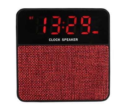 China T1 Wireless Mega Blue Bass Blue Tooth Noise Factory Speaker Tooth Wireless Speaker With Alarm Clock LCD Screen for sale