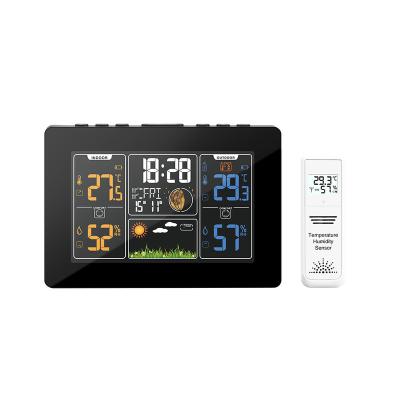 China Multifunctional Garden Gas Detection With Wireless Weather Station Display Screen Wireless Waterproof Auto Forecast for sale