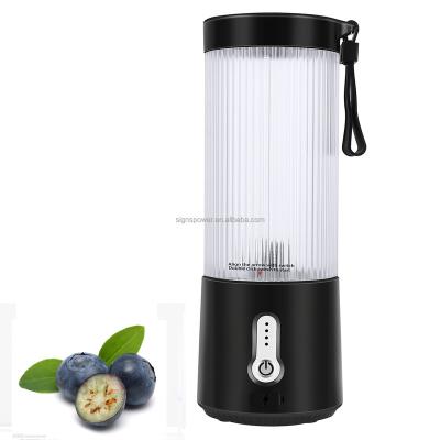 China 450ML Car Home Appliance Mini Portable Blender 6 Blades Portable Juicer Blender for Smoothies for sale