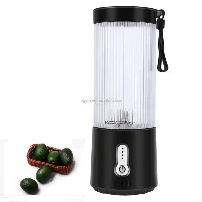 China Car 450ml Rechargeable Portable Blender USB Protein Blender Portable Smoothie Blender for sale