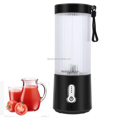 China Handheld Car 450ml USB Fruit Smoothie With Four Blades Portable Juicer Cup Blender Machine Blender for sale