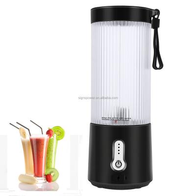 China 4000mAh Car LOW NOISE Rechargeable Portable Blender 450ml Blender Juicer Juicer for sale