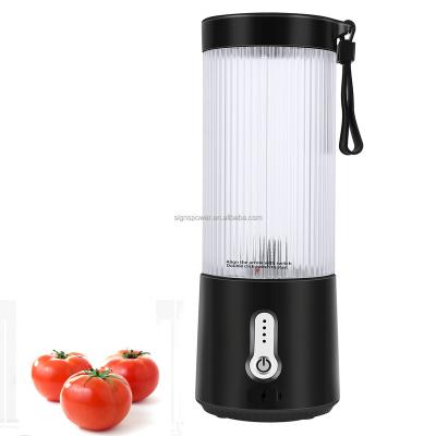 China Portable Mini Mixer Wireless Electric Juicers Car 450ML Mini Portable Fresh Juicer Blender for sale