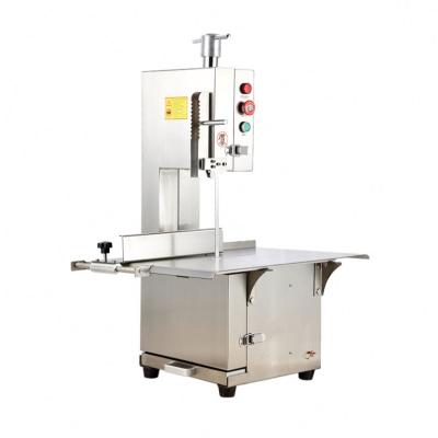 China JG210 Sierra Cortadora De Carne Commercial Meat Processing Plants Electric Kitchen Table Bone Meat Top Band Saw Cut Cutter Machine for sale