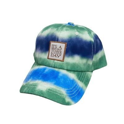 China Custom Logo Tie Dye Baseball Hats Unisex Hat Breathable Cotton Hot Selling Snapback Fashion Monogram Image Baseball Hats for sale