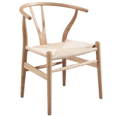 China Popular Wholesale Antique Around Wooden Y Wishbone Restaurant Dining Chair For Home Hotel for sale