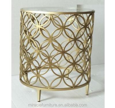 China Adjustable (Other) Explore Gold Side Tables Brass Gold Iron Sofa Table for sale