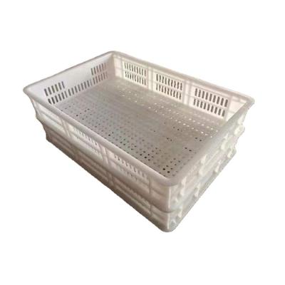 China Mesh Fruit Plastic Turnover Basket pp plastic Foldable Mesh Crates for sale