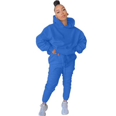 China 2021 Hot Sales QUICK DRY Popular Autumn Women's Hoodie Set Casual Jogging Suit Two Piece Set for sale