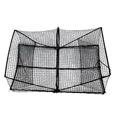 China Foldable Rectangle Fish Trap 2 Entrance Crab Trap Folding Lobster Cages For Sale for sale