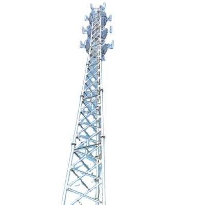 China Wireless 3g 4g TIA Radio Mobile Communication Tower Tube Telecommunication GSM Signal Antenna Tower Manufacturer Price 3 Legs Latttice Steel Fm Bracket for sale