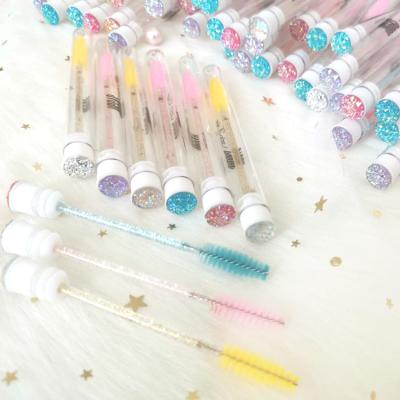 China Long/Fluffy/Multi-Layer/Comfortable New Style Eyelash Wand Mascara Wands Mascara Applicator Thick Disposable Brush/With Bottle In Tube for sale