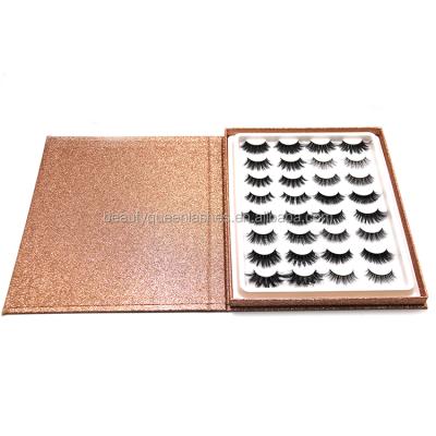 China Beautyqueen crisscross 3D 100% real Mink Luxurious Natural Thick Soft handmade whip false eyelashes eyelashes reserve for sale