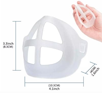 China Breathable 3D Face Silicone Pad Cover Bracket Inner Support Frame Washable Protector for sale