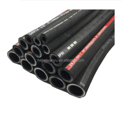 China High Pressure Steel Wire Spiral Hose En856 Rubber Hydraulic Hose 4sp 1/4 To 3 Inch for sale