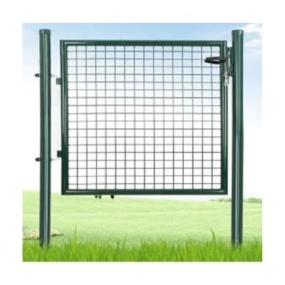 China Easily Assembled Europe Type 100X150cm Yard Garden Fence Metal Gate With Security for sale