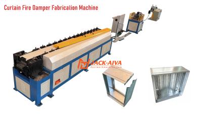 中国 Fire Damper Frame Making Machine #Curtain Fire Damper Fabrication Machine # Curtain Fire Damper Frame Auto Production Line 販売のため