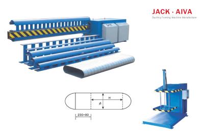 China canal oval liso de 1500mm que forma a máquina da fabricação do canal da espiral da máquina à venda