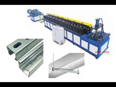 Duct Hanging Slotted C Channel Making Machine, 1.2mm-1.8mm